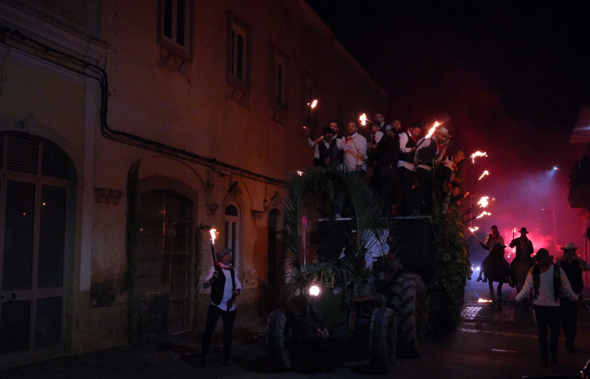 Festa da Pinha in the evening